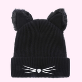 Cat Ears Knit Beanie from Medusa's Makeup