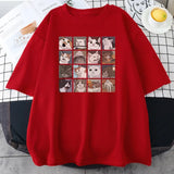 Cats Puzzle Printed T-shirt From Kawaii Stop