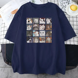Cats Puzzle Printed T-shirt From Kawaii Stop