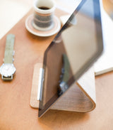 Tablet Stand - Wood from Yamazaki Home