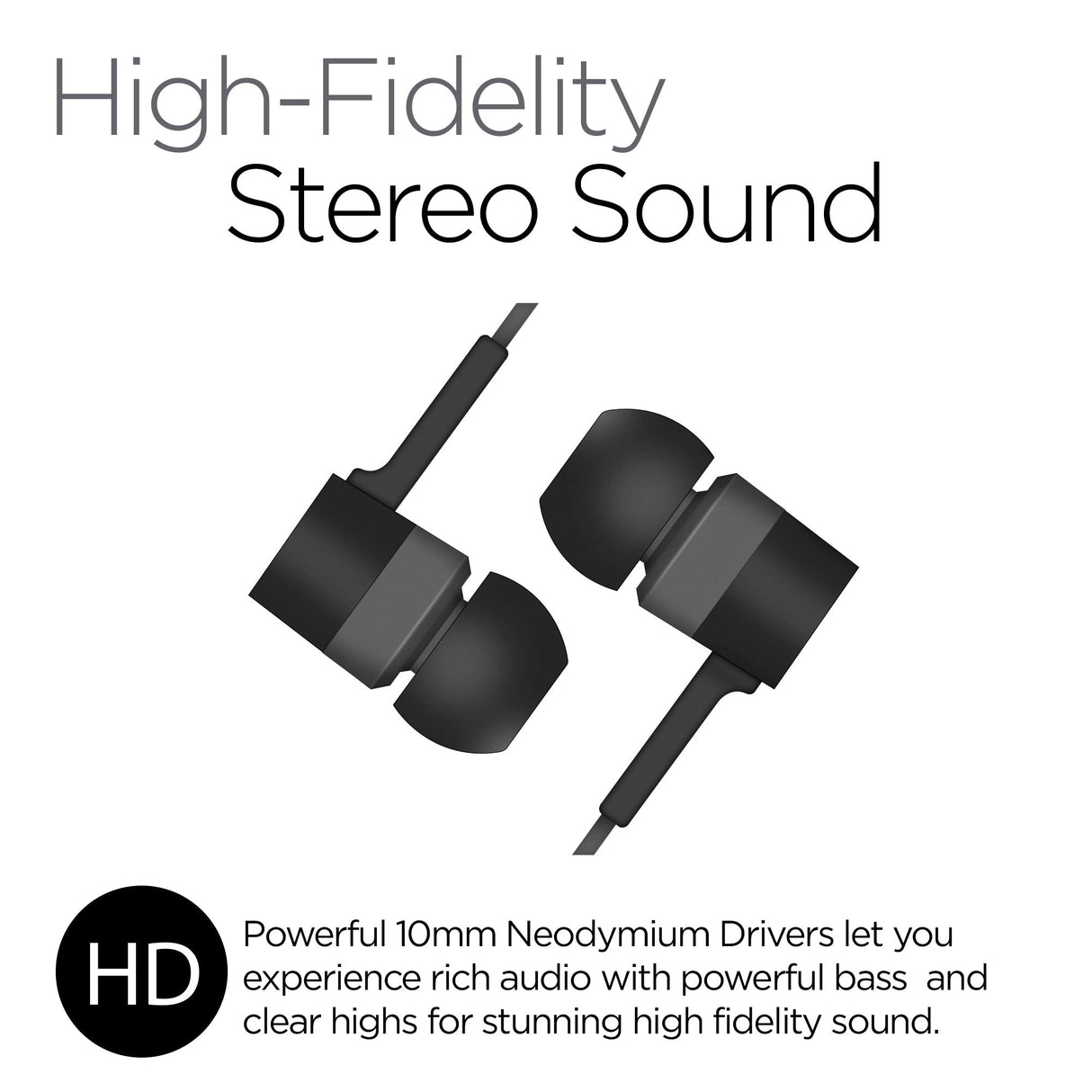 HyperGear Low Ryder Earphones w Mic 3.5mm from Jupiter Gear Home