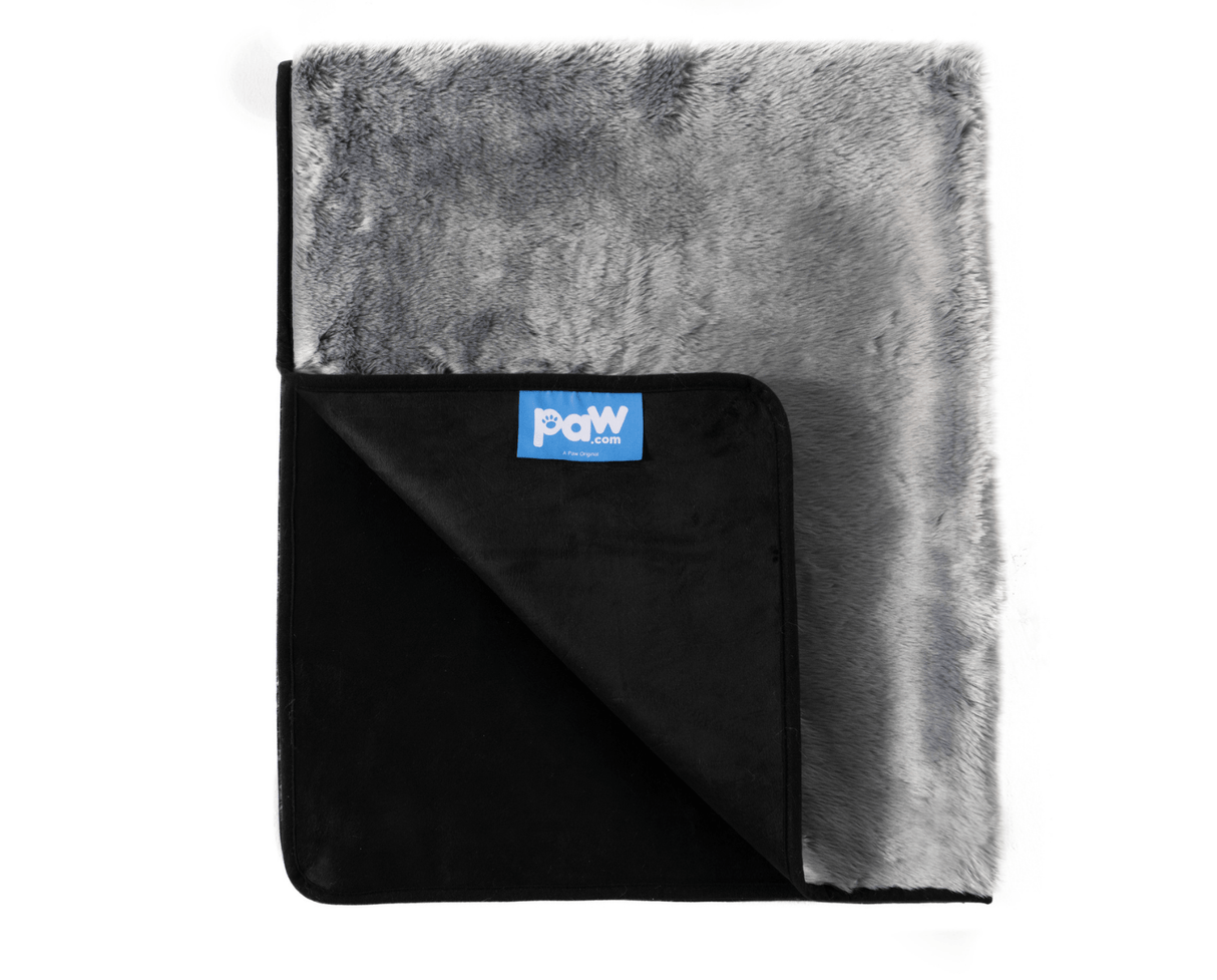 PupProtector™ Summer Short Fur Waterproof Throw Blanket - Charcoal Grey from Paw.com