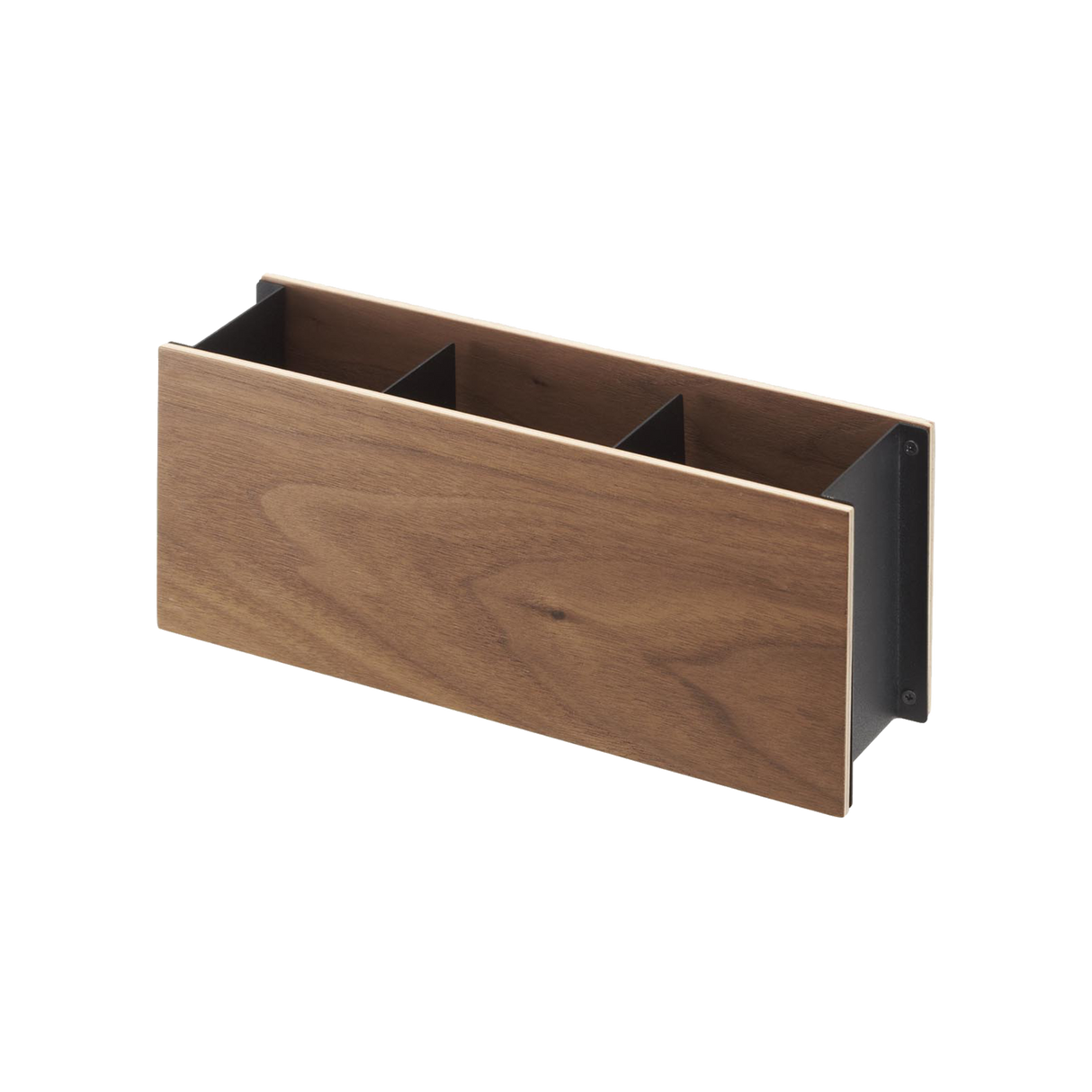 Desk Organizer - Two Sizes - Steel + Wood from Yamazaki Home