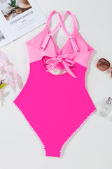 Nina Ric Rac Trim One Piece Swimsuit from Threaded Pear