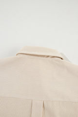 Beige Houndstooth Corduroy Jacket from MsDressly