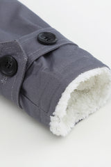 Casual Denim Coat with Plush Lining from MsDressly
