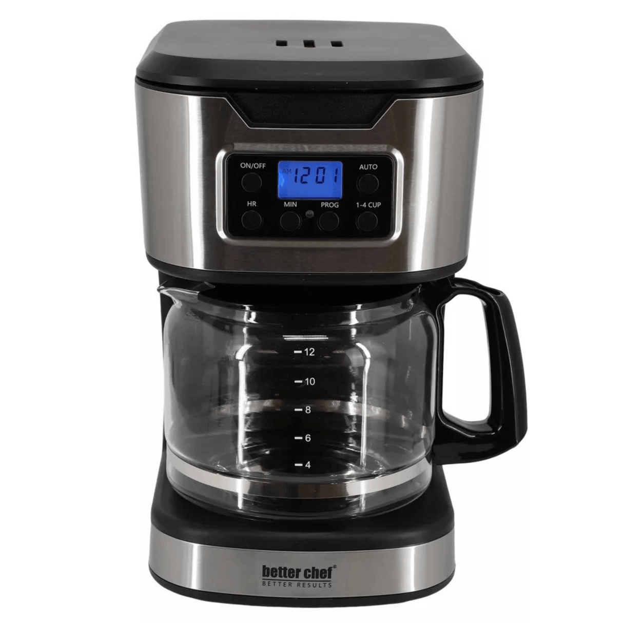 Better Chef 12-Cup Programmable Coffee Maker with Stainless Steel Accents from Jupiter Gear Home
