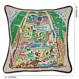 Central Park Hand-Embroidered Pillow from Quirks!