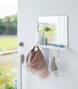 Magnetic Mirror with Storage Rack - Glass from Yamazaki Home
