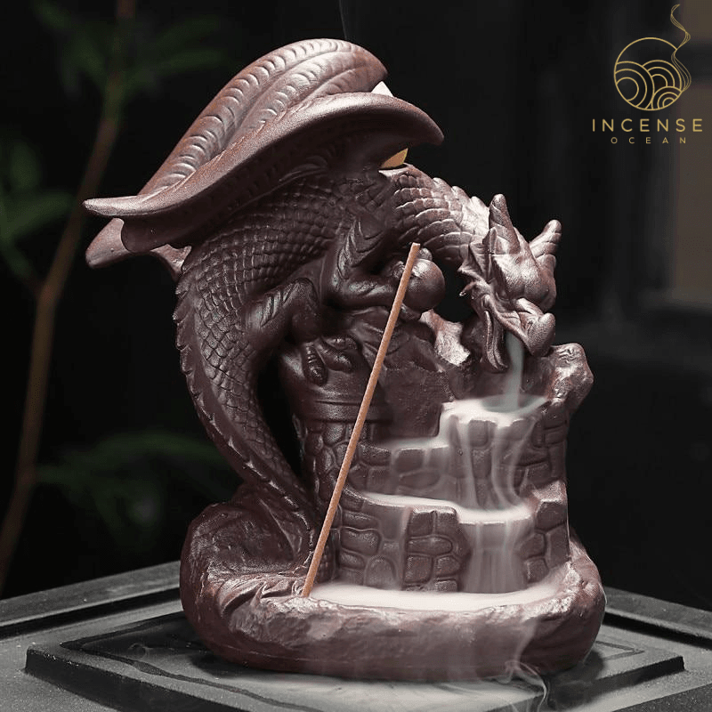 Ceramic Dragon Backflow Incense Burner from incenseocean