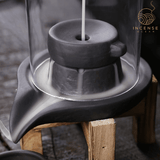 Ceramic Waterfall Incense Burner with Cover from incenseocean