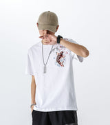 Dancing Fish Embroidery Tee from Niepce Inc