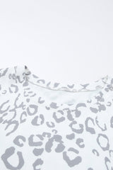 Jemma Leopard Print Crew Neck Tank Top From Threaded Pear
