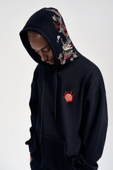 Flying Fire Dragon Embroidery Hoodie From Niepce Inc