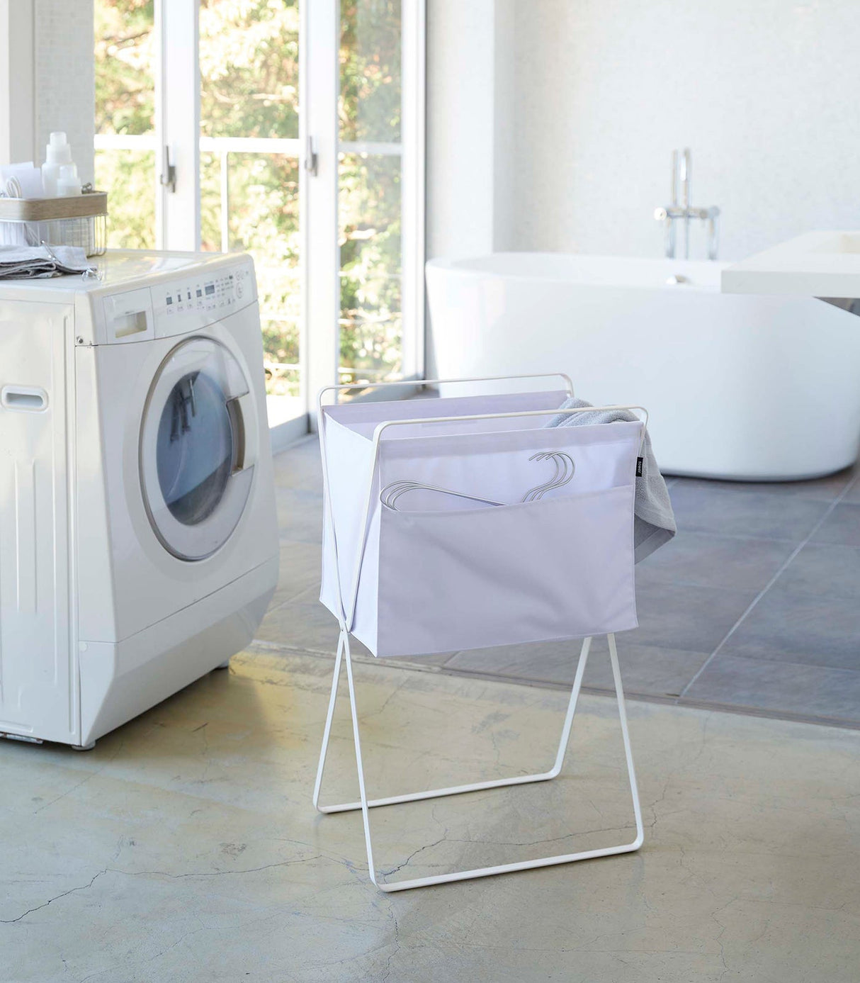 Elevated Laundry Hamper - Steel from Yamazaki Home