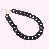 Black Acrylic Chain Necklace from Medusa's Makeup