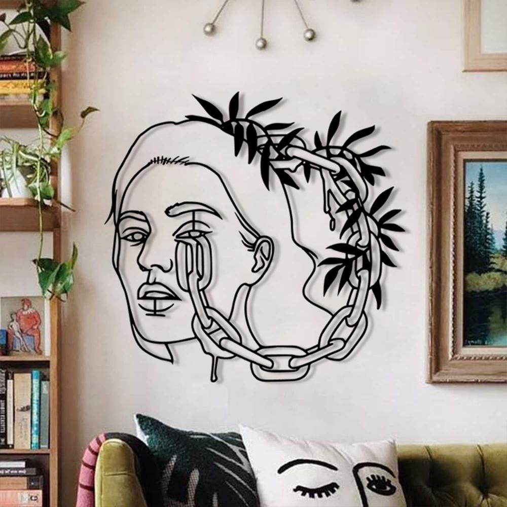 Chain Head Lady Metal Wall Art from VITAHOME DESIGN LLC