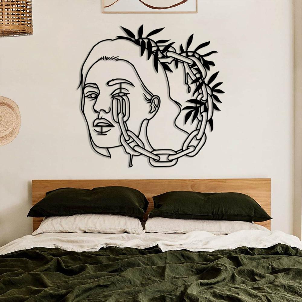 Chain Head Lady Metal Wall Art from VITAHOME DESIGN LLC
