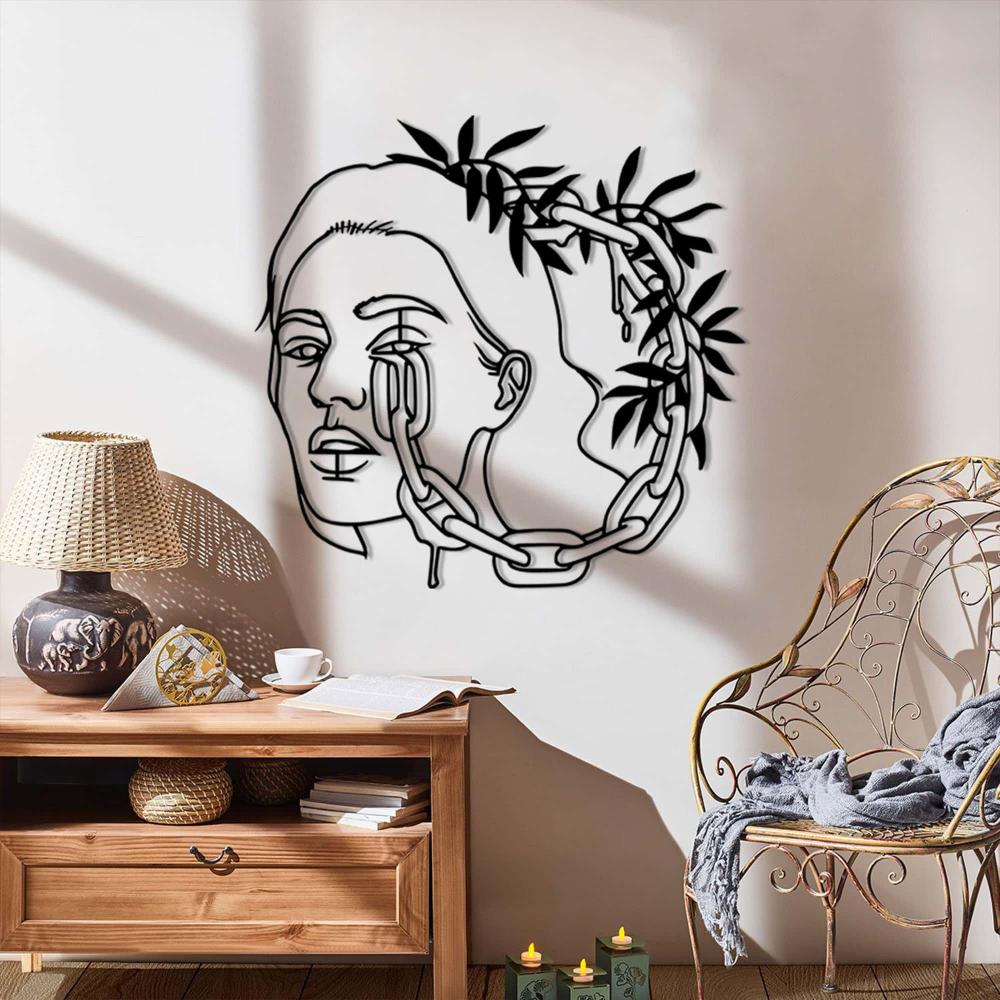 Chain Head Lady Metal Wall Art from VITAHOME DESIGN LLC