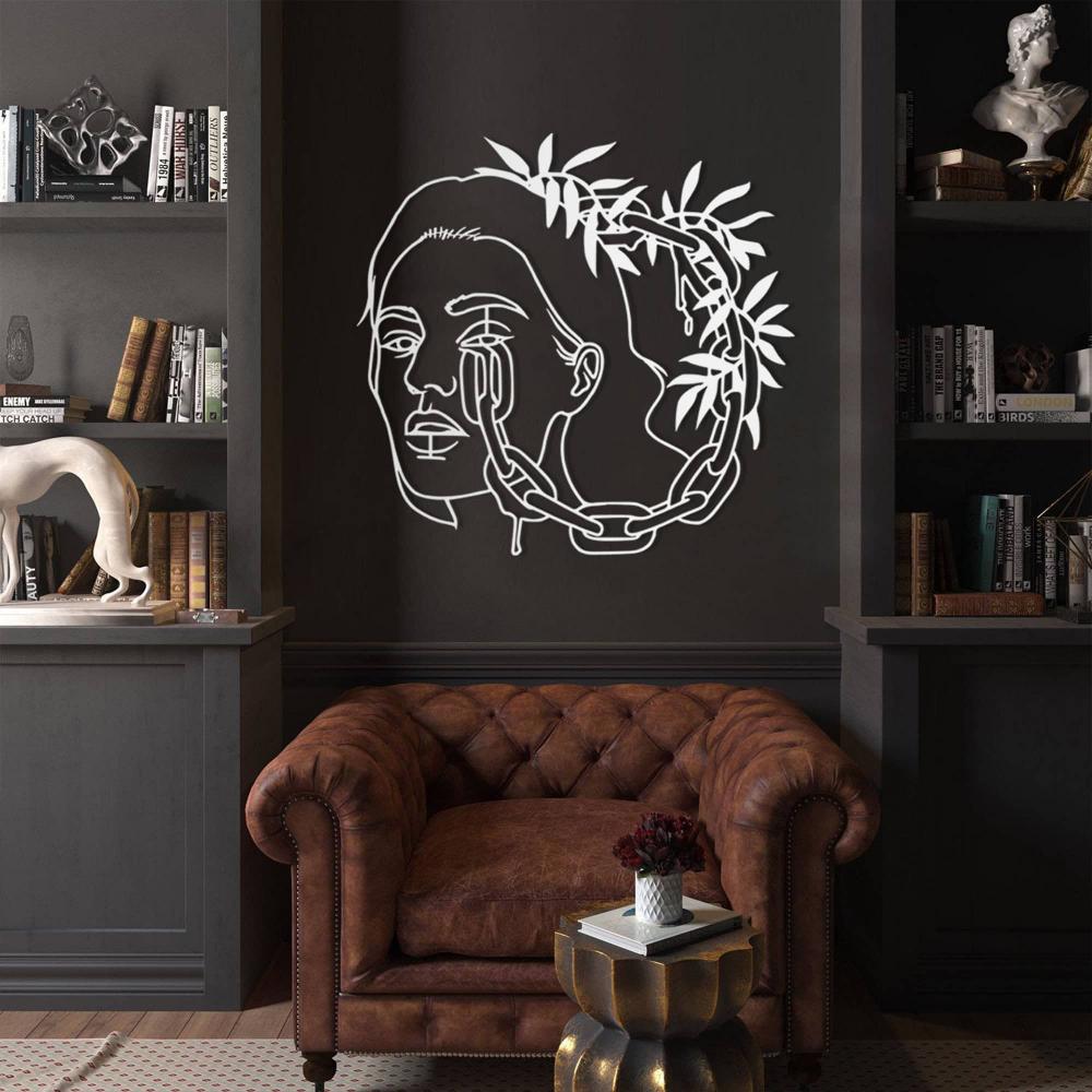 Chain Head Lady Metal Wall Art from VITAHOME DESIGN LLC