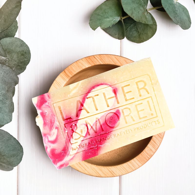 Champagne and Raspberries Soap from Lather and More