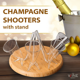 Champagne Shooter - Chug Flutes Guzzler Glasses Unique Gifts for Bachelorette Party Favors & White Elephant Gifts, Drinking Games, Self Standing - Prosecco & More Bong Style, Reusable Acrylic 4pk from The Wine Savant