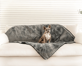 PupProtector™ Summer Short Fur Waterproof Throw Blanket - Charcoal Grey from Paw.com