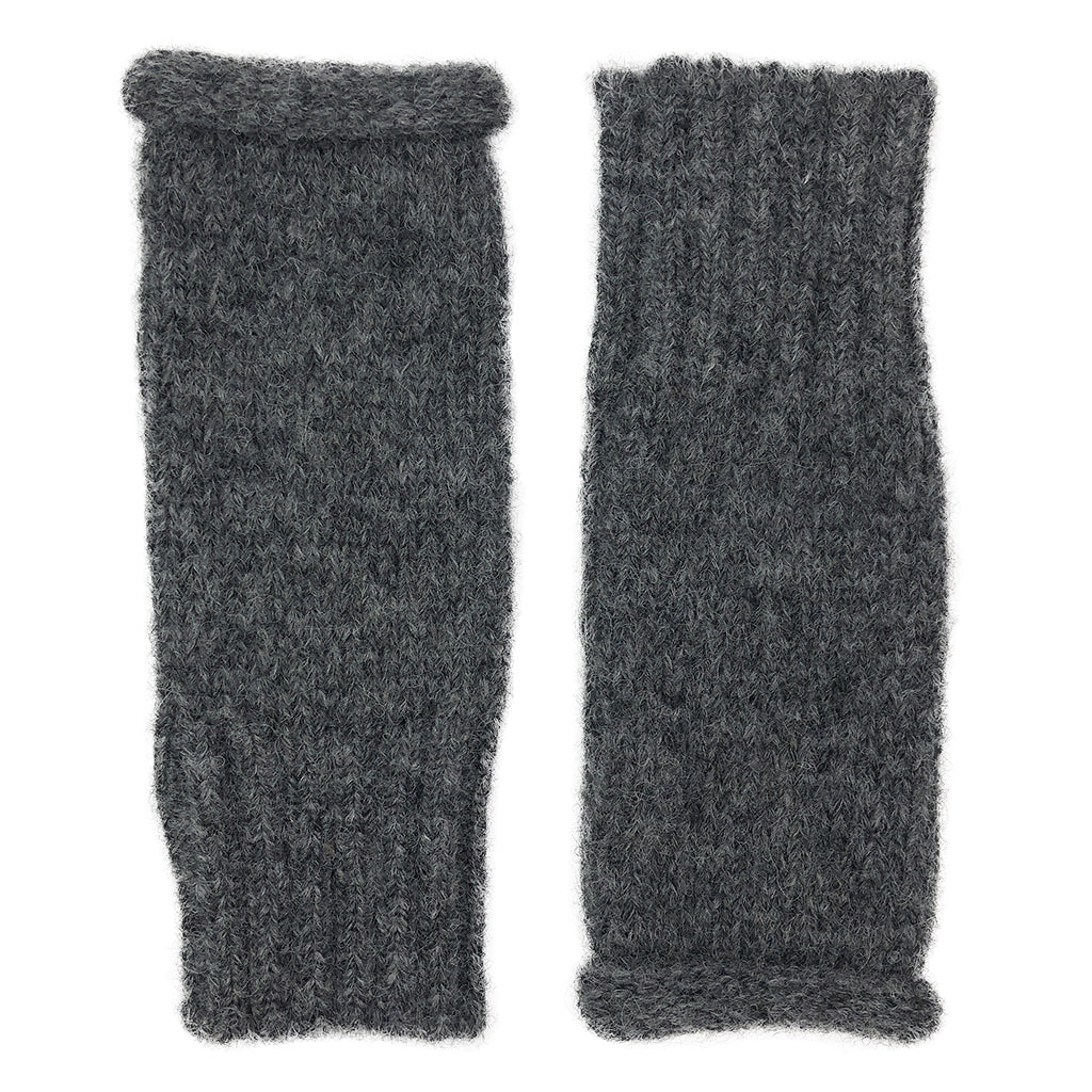Charcoal Essential Knit Alpaca Gloves from SLATE + SALT