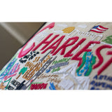 Charleston Hand-Embroidered Pillow from Quirks!