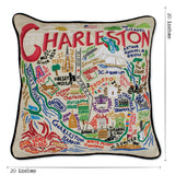 Charleston Hand-Embroidered Pillow from Quirks!