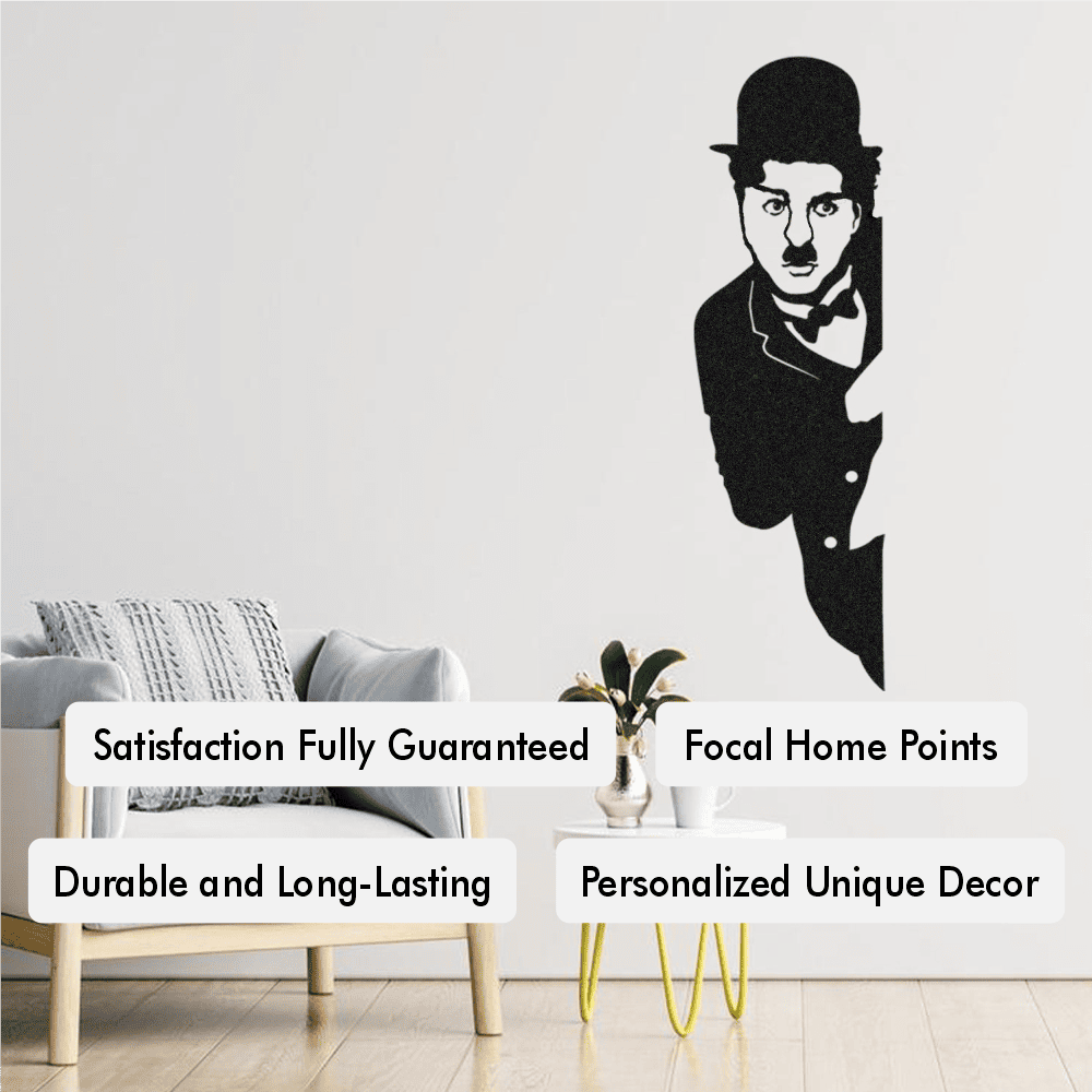 Metal Charlie Chaplin Wall Art from VITAHOME DESIGN LLC