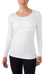 Charlotte Long Sleeves Round Neck Nursing Top from Moderneternity
