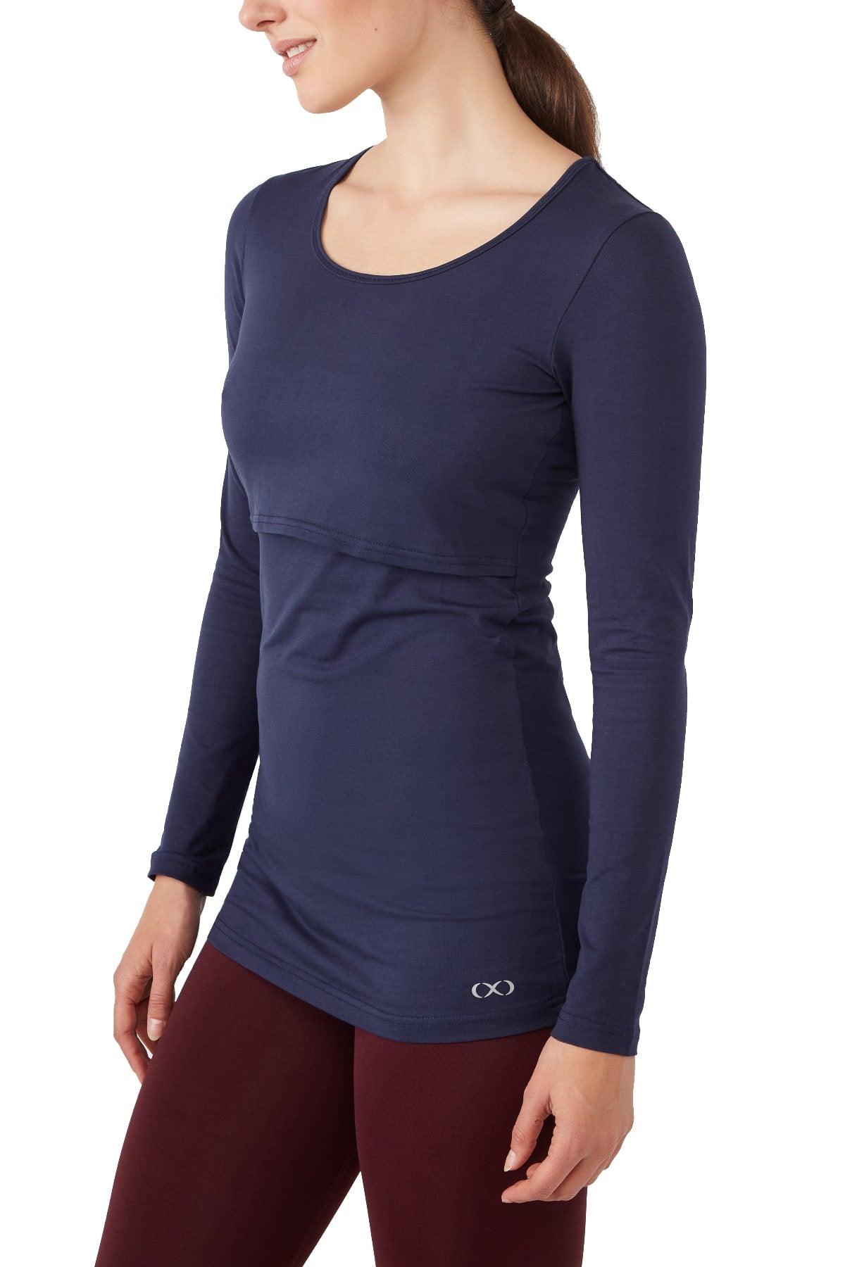 Charlotte Long Sleeves Round Neck Nursing Top from Moderneternity