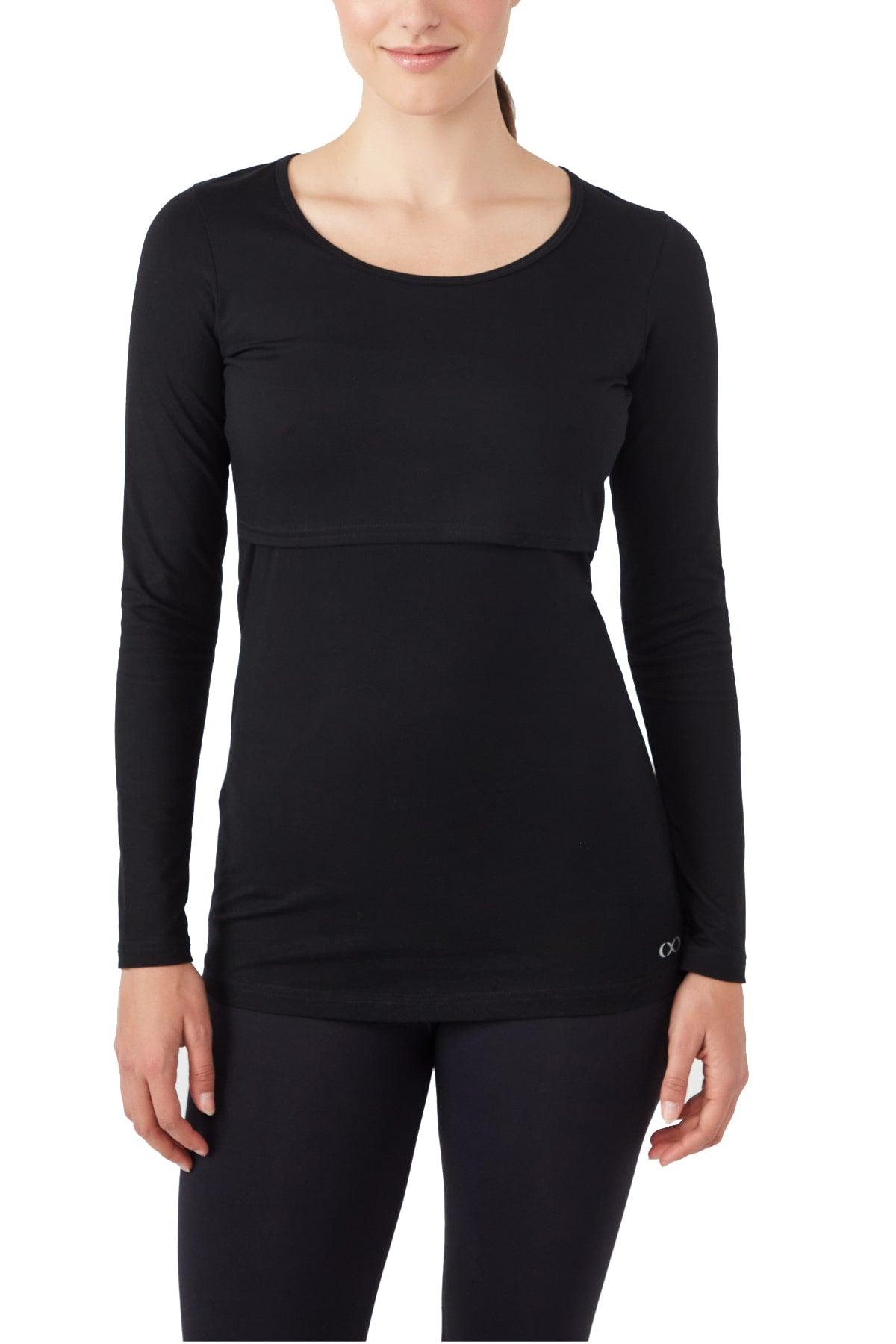 Charlotte Long Sleeves Round Neck Nursing Top from Moderneternity