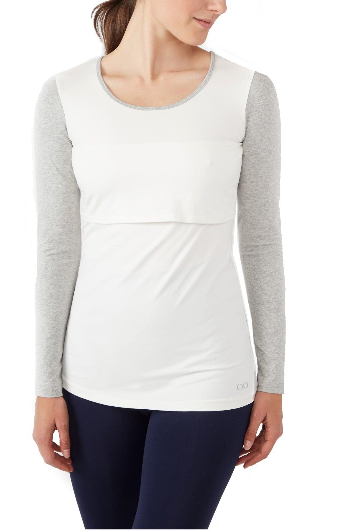 Charlotte Long Sleeves Round Neck Nursing Top from Moderneternity