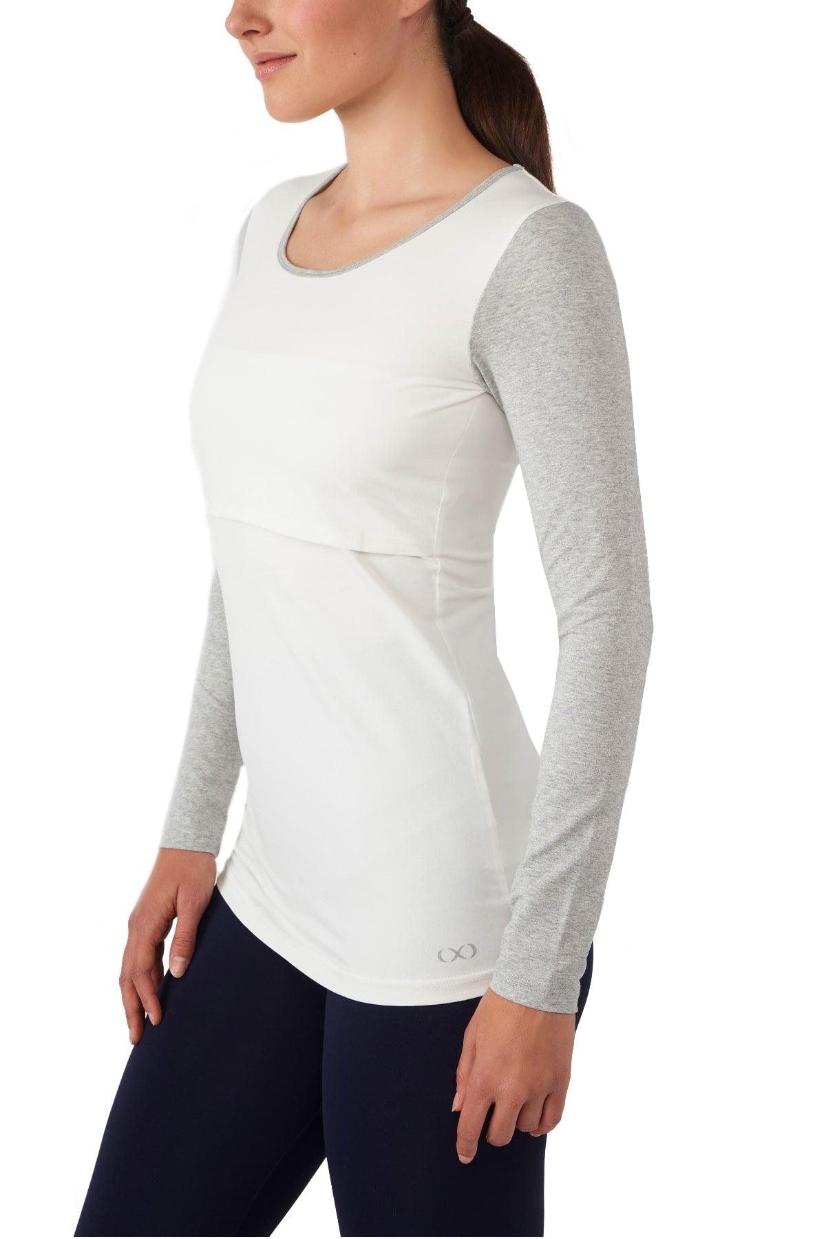 Charlotte Long Sleeves Round Neck Nursing Top from Moderneternity