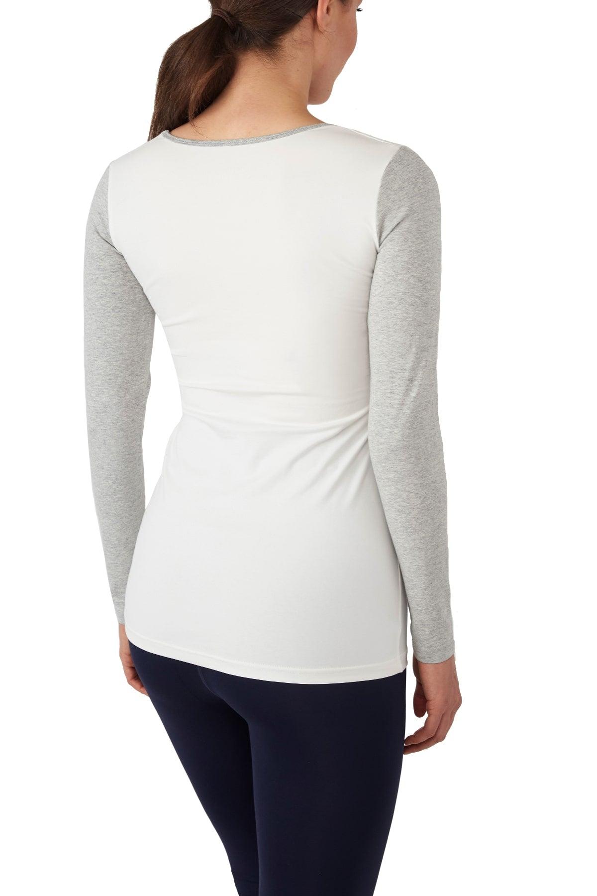 Charlotte Long Sleeves Round Neck Nursing Top from Moderneternity