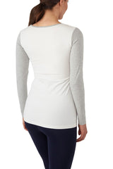 Charlotte Long Sleeves Round Neck Nursing Top from Moderneternity