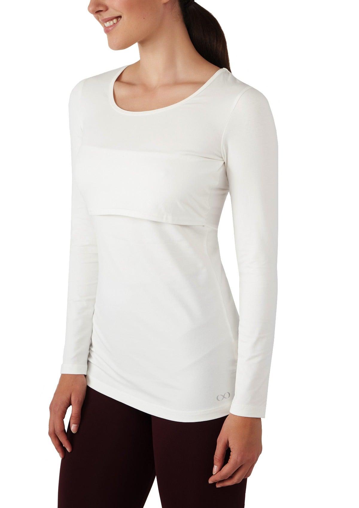 Charlotte Long Sleeves Round Neck Nursing Top from Moderneternity