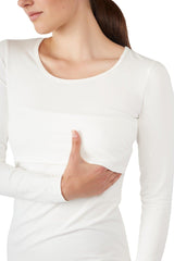 Charlotte Long Sleeves Round Neck Nursing Top from Moderneternity