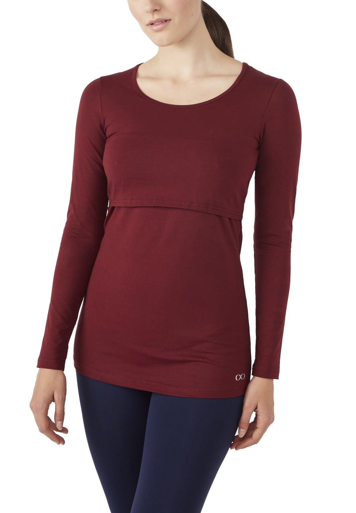 Charlotte Long Sleeves Round Neck Nursing Top from Moderneternity