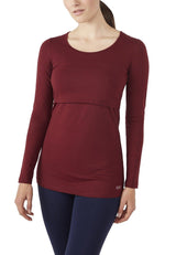 Charlotte Long Sleeves Round Neck Nursing Top from Moderneternity