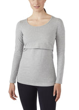 Charlotte Long Sleeves Round Neck Nursing Top from Moderneternity