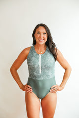 One Piece Zip Up Breastfeeding Swimsuit From Movemama
