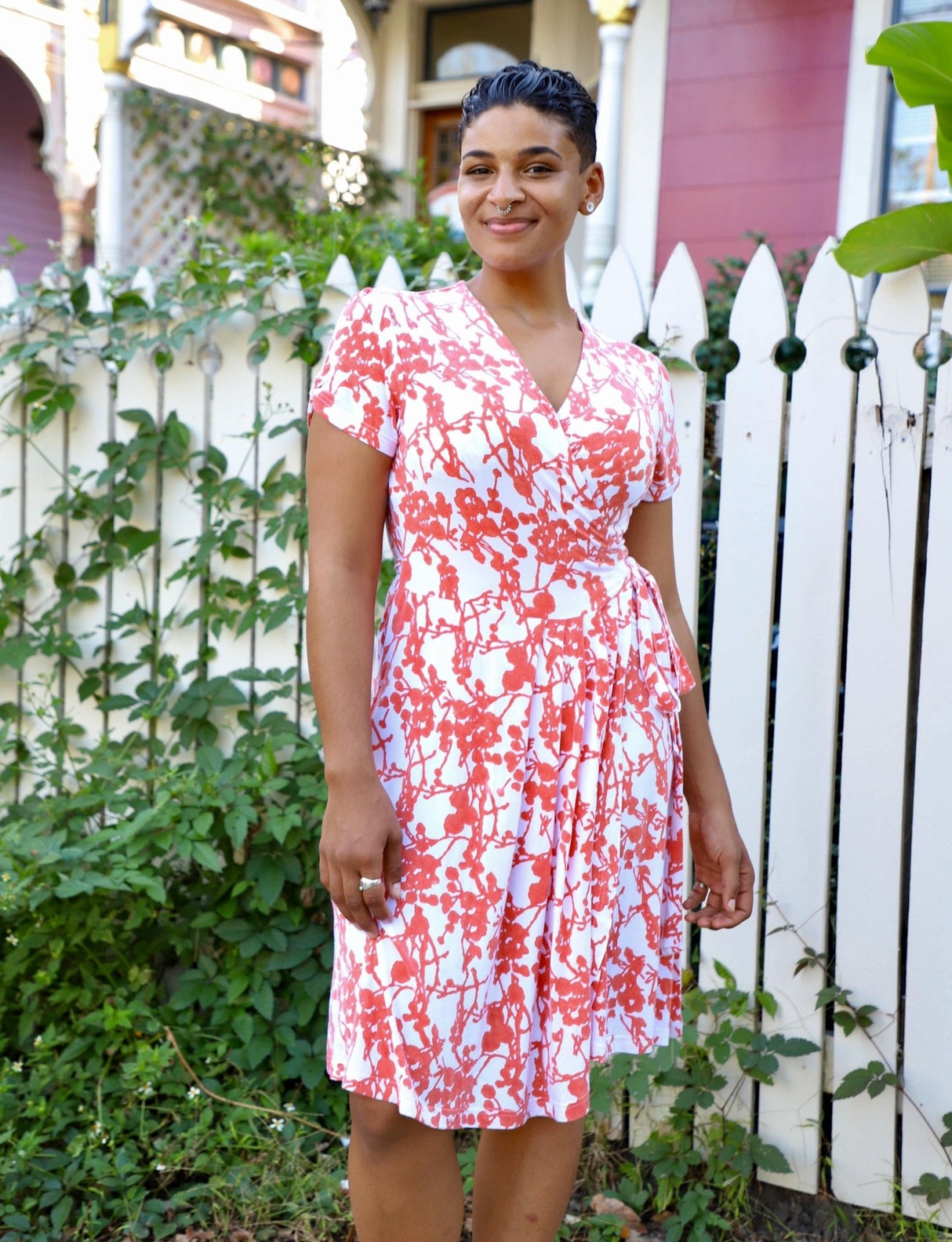 Charmed Organic Wrap Dress from Passion Lilie