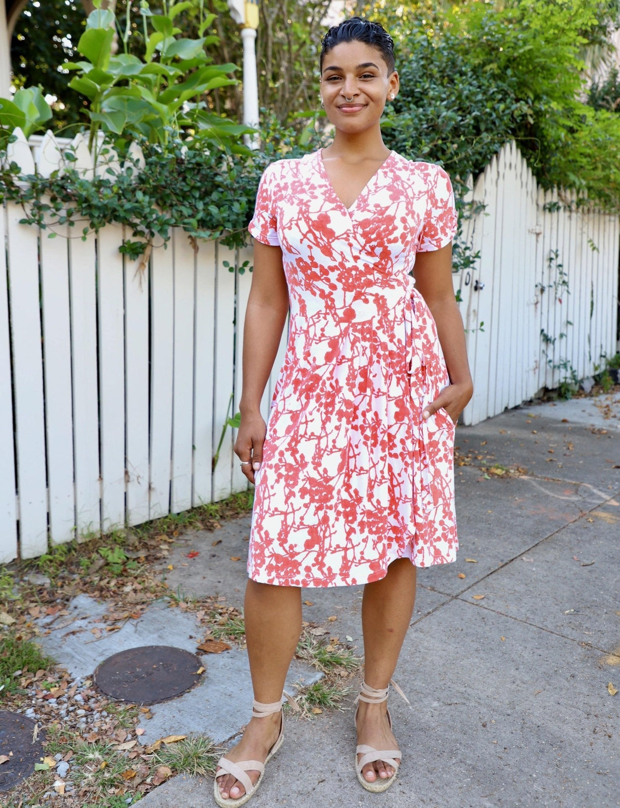 Charmed Organic Wrap Dress from Passion Lilie