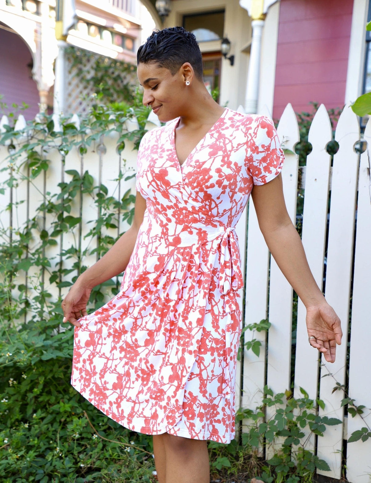 Charmed Organic Wrap Dress from Passion Lilie