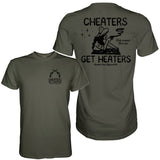 Cheaters Get Heaters Cowboy Edition Men's T-Shirt From Combat Iron Apparel