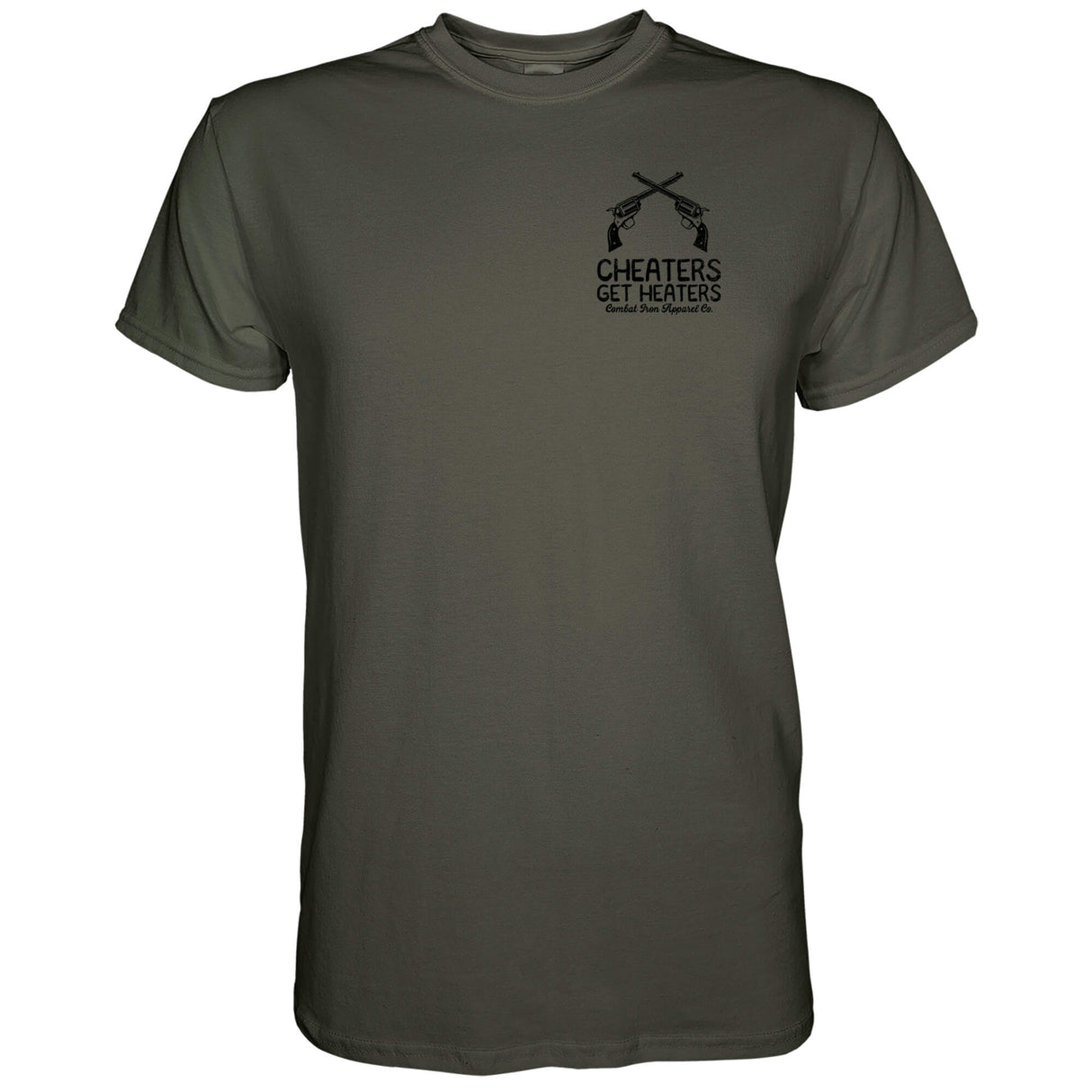 Cheaters Get Heaters Cowboy Edition Men's T-Shirt From Combat Iron Apparel
