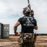 Cheaters Get Heaters Cowboy Edition Men's T-Shirt From Combat Iron Apparel